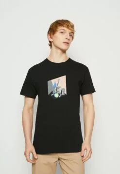 HUF Still Life Number 420 Tee - T-Shirt Print - Black