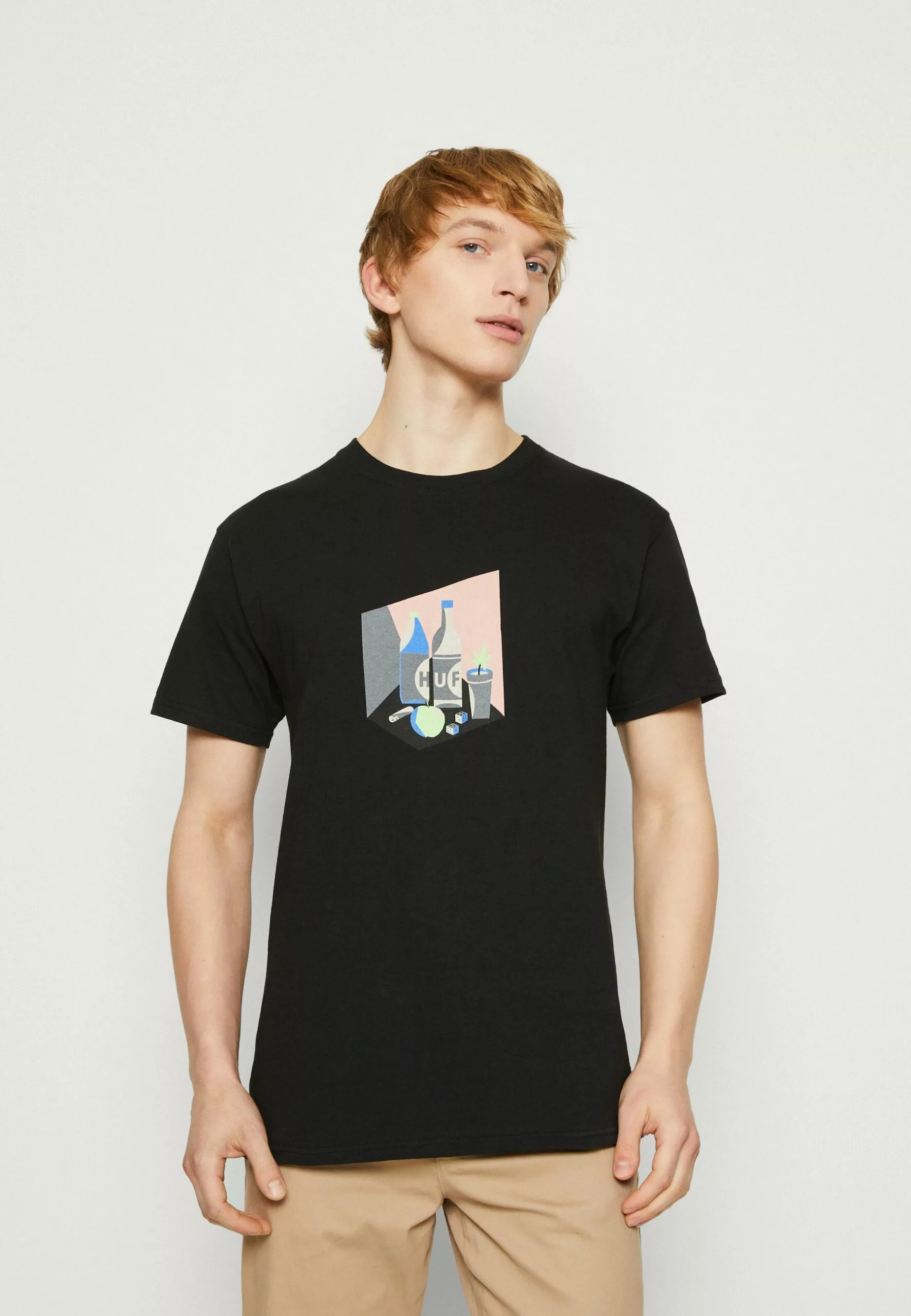 HUF Still Life Number 420 Tee - T-Shirt Print - Black 1 HUF Still Life Number 420 Tee - T-Shirt Print - Black
