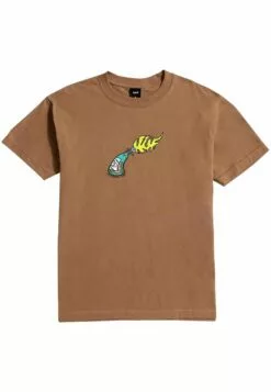 HUF T-Shirt Print - Brown