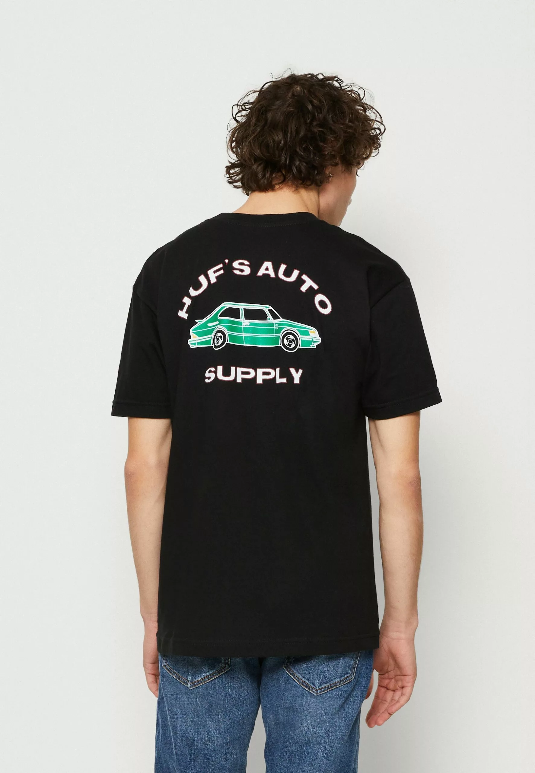 HUF Chop Shop Pocket Unisex - T-Shirt Print - Black 1 HUF Chop Shop Pocket Unisex - T-Shirt Print - Black