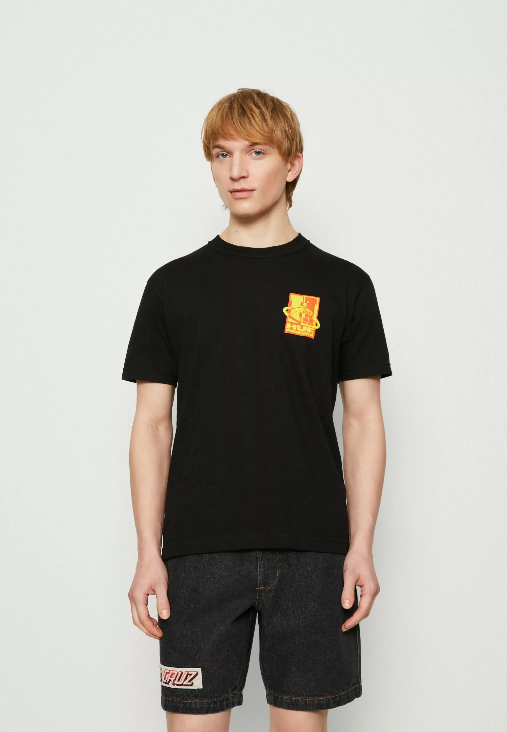 HUF Galaxywide Tee Unisex - T-Shirt Print - Black 3 HUF Galaxywide Tee Unisex - T-Shirt Print - Black - Afbeelding 3