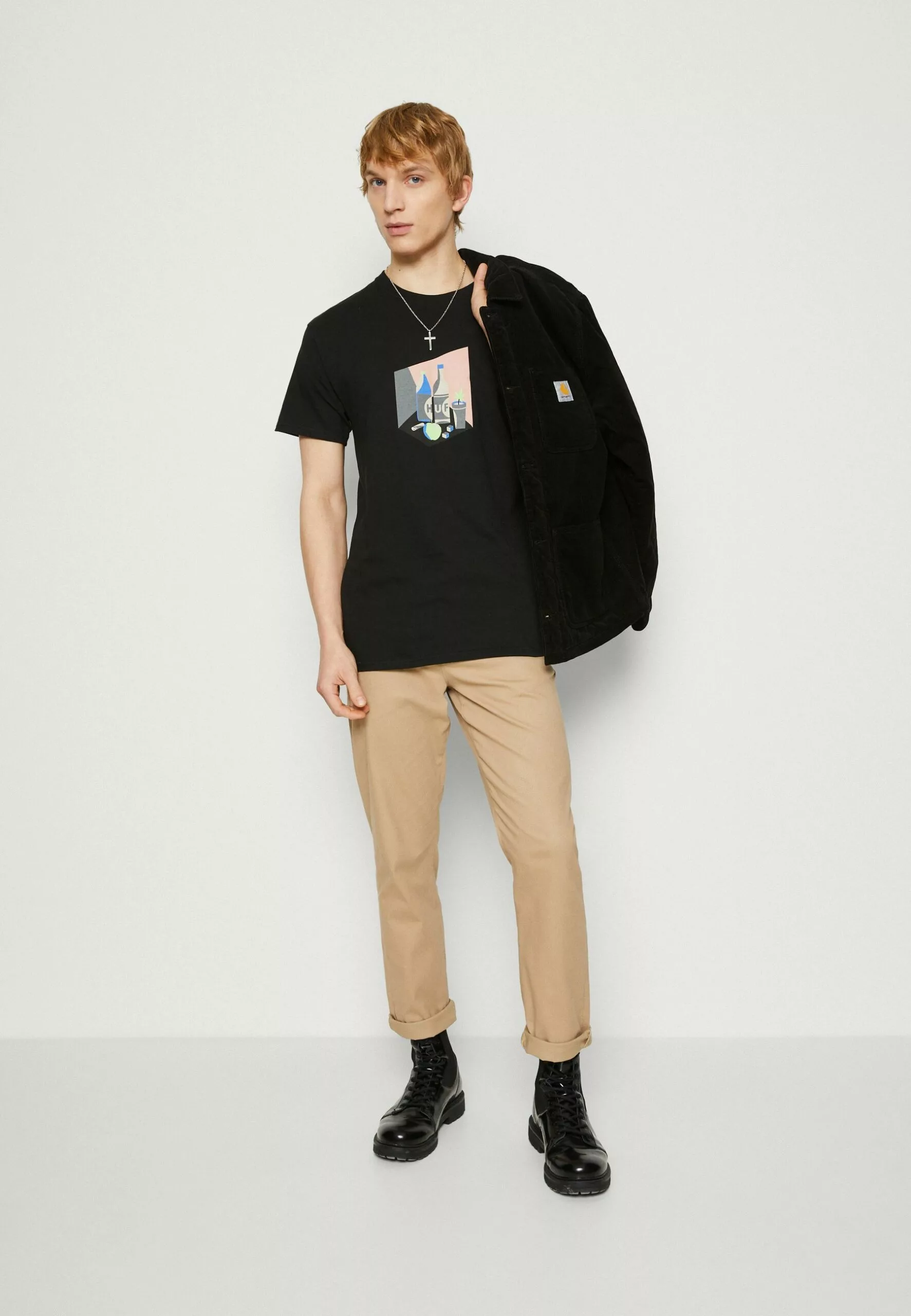 HUF Still Life Number 420 Tee - T-Shirt Print - Black 2 HUF Still Life Number 420 Tee - T-Shirt Print - Black - Afbeelding 2