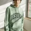 HUF Destroy Rebuild Faded Hoodie - Sweater - Basil