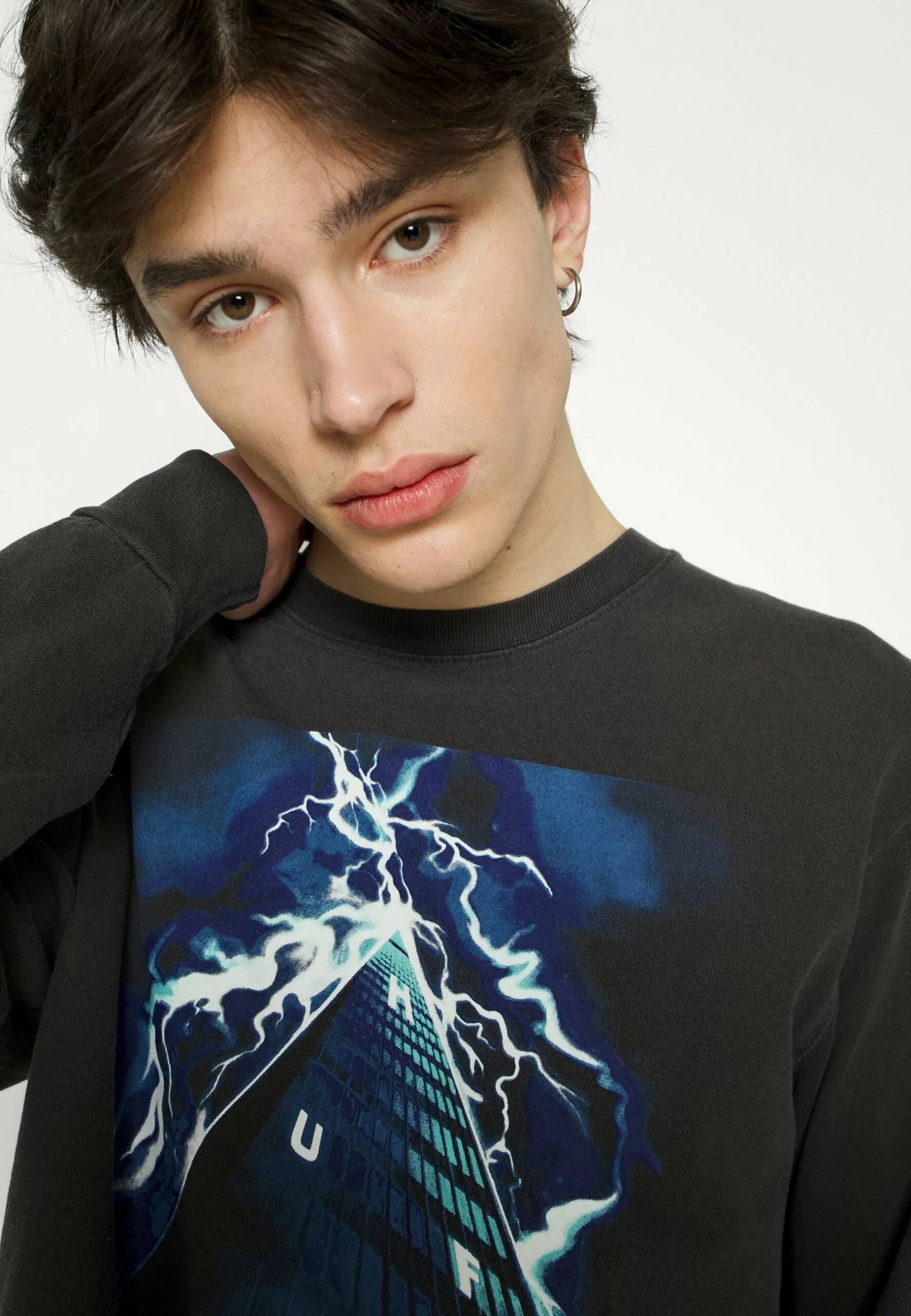 HUF Triangle Of Lightning- Longsleeve - Black 6 HUF Triangle Of Lightning- Longsleeve - Black - Afbeelding 6