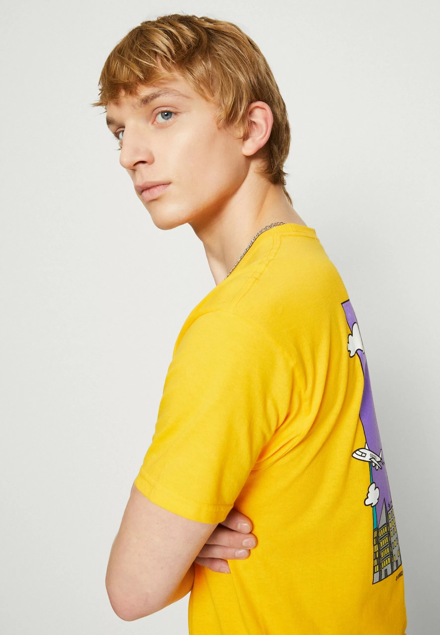 HUF City Tee - T-Shirt Print - Gold 4 HUF City Tee - T-Shirt Print - Gold - Afbeelding 4