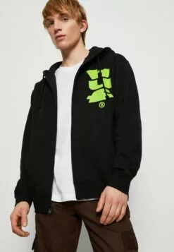 HUF Megablast Hoodie - Sweater Met Rits - Black -Huf Winkel 47f0102ddc2f4547b6efe0bd57e7da3c