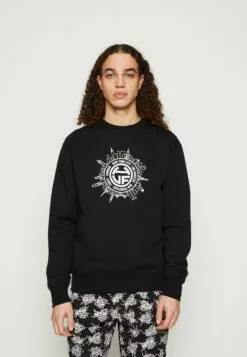 HUF Internationally Known Crewneck Unisex - Sweater - Black