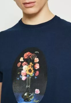 HUF Moms New Vase Tee - T-Shirt Print - Navy -Huf Winkel 6f22647138dc47079a057d1c479aa186