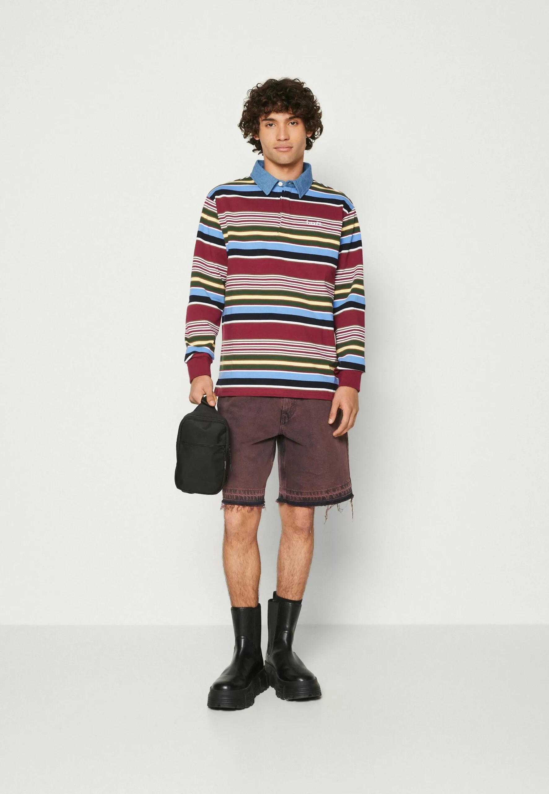 HUF Faded Rugby Unisex - Poloshirt - Multi 2 HUF Faded Rugby Unisex - Poloshirt - Multi - Afbeelding 2