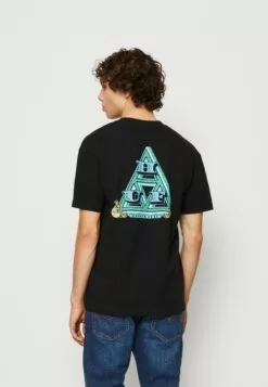 HUF Paid In Full Tee Unisex - T-Shirt Print - Black