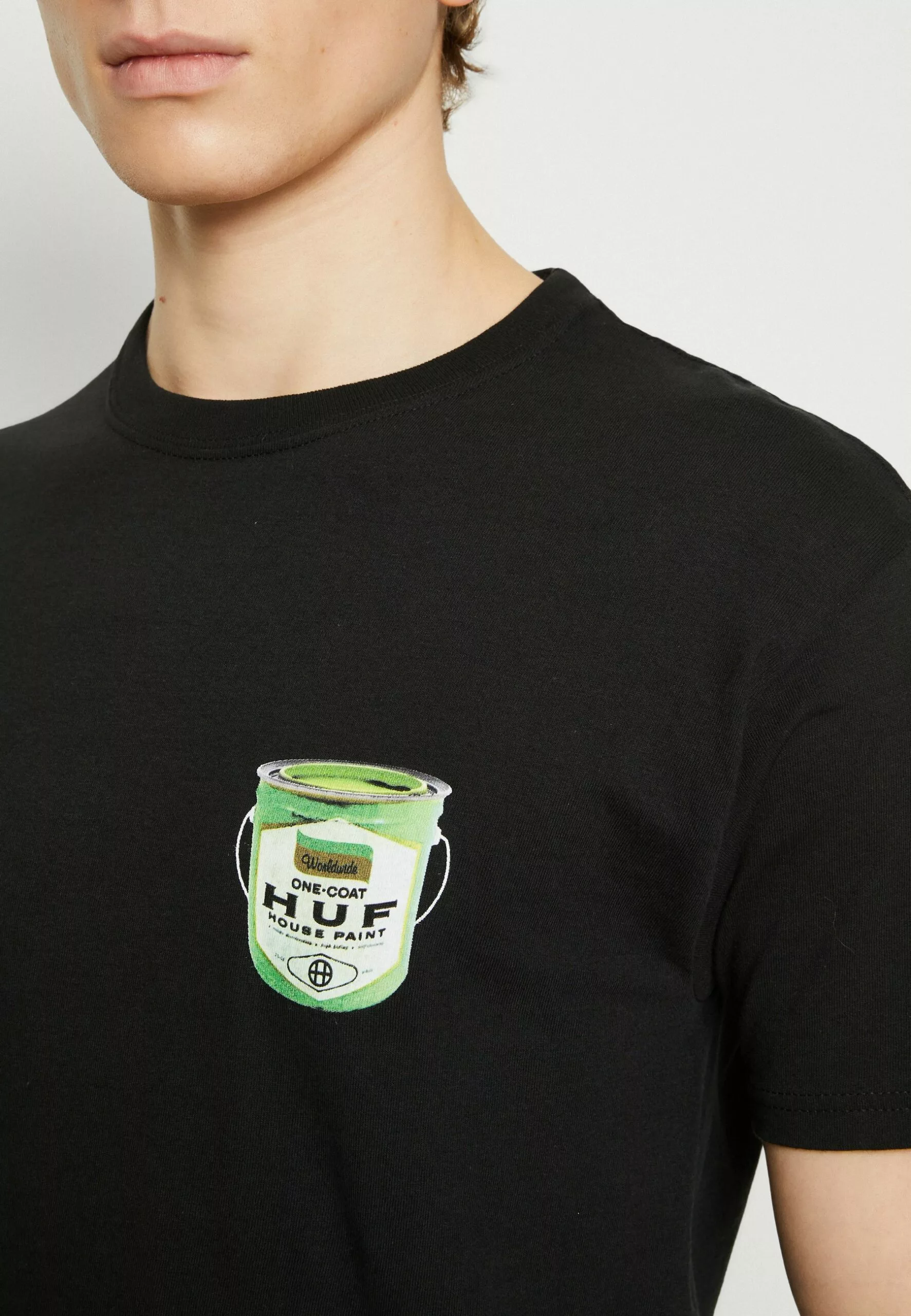 HUF Happy Accidents Tee - T-Shirt Print - Black 6 HUF Happy Accidents Tee - T-Shirt Print - Black - Afbeelding 6