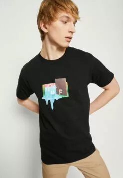 HUF Door Of Perception Tee - T-Shirt Print - Black -Huf Winkel 84fb7987427c4d56bce66a2a01934a79