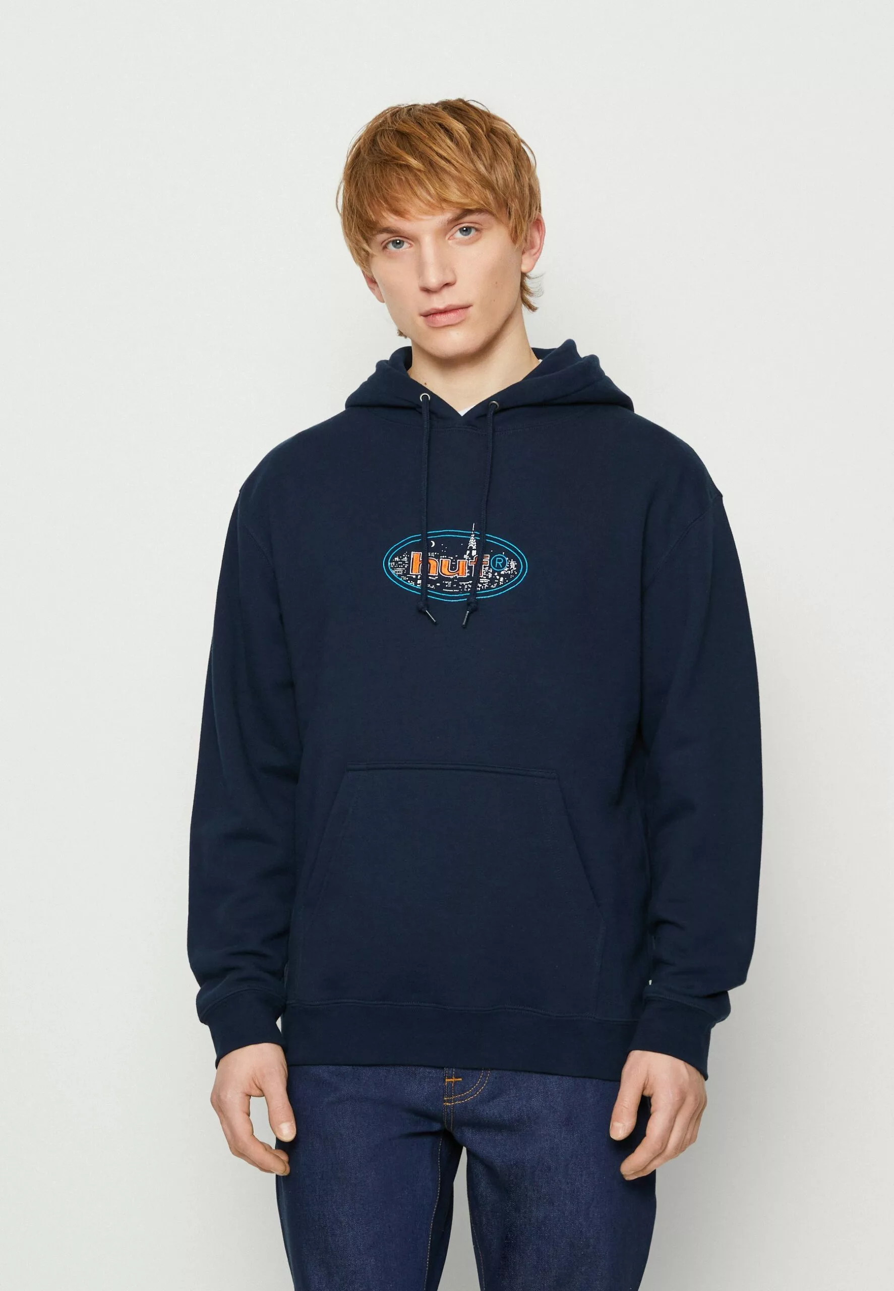 HUF City Lights Hoodie - Sweater - Navy 1 HUF City Lights Hoodie - Sweater - Navy