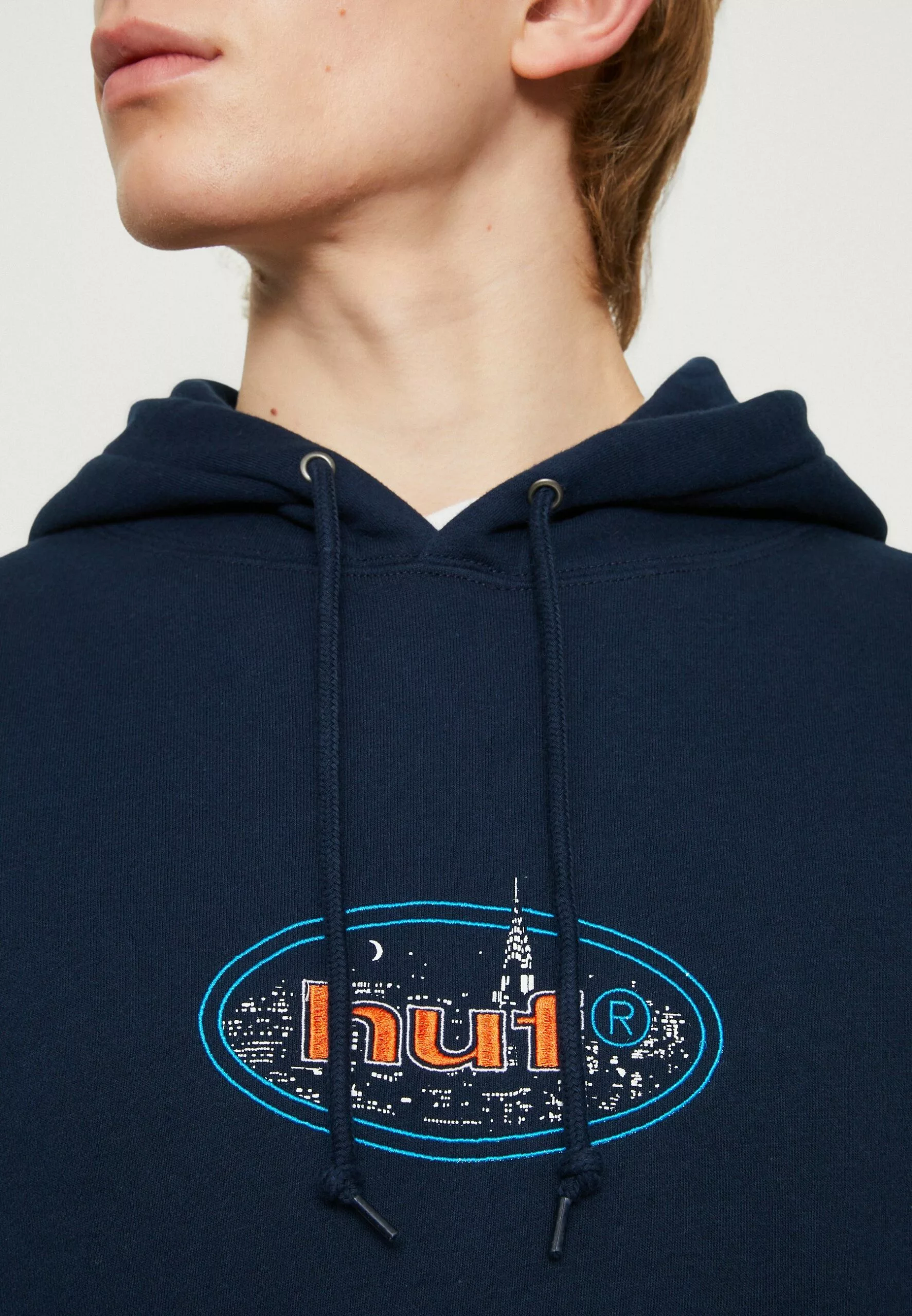 HUF City Lights Hoodie - Sweater - Navy 6 HUF City Lights Hoodie - Sweater - Navy - Afbeelding 6