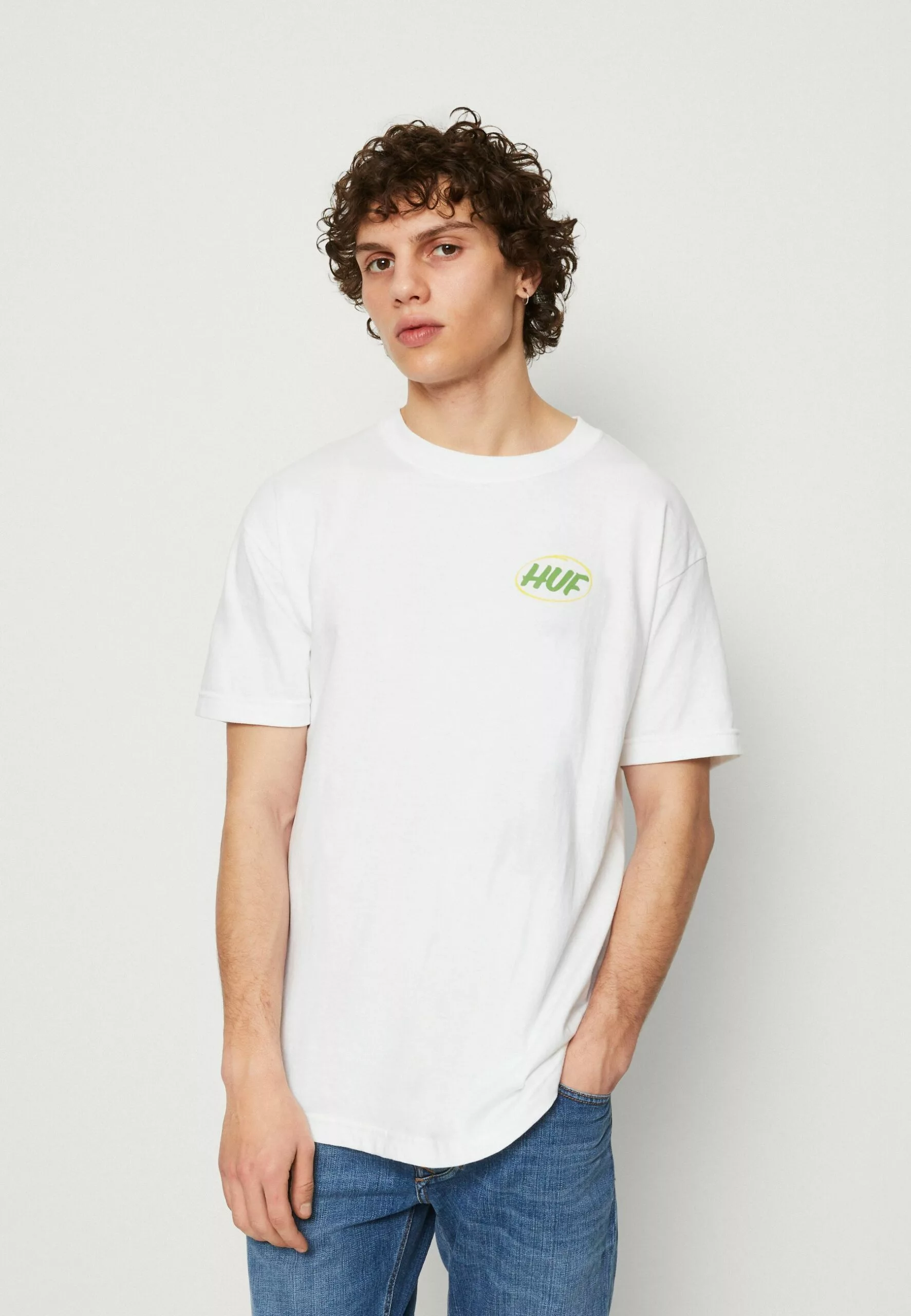 HUF Local Support Tee Unisex - T-Shirt Print - White 3 HUF Local Support Tee Unisex - T-Shirt Print - White - Afbeelding 3