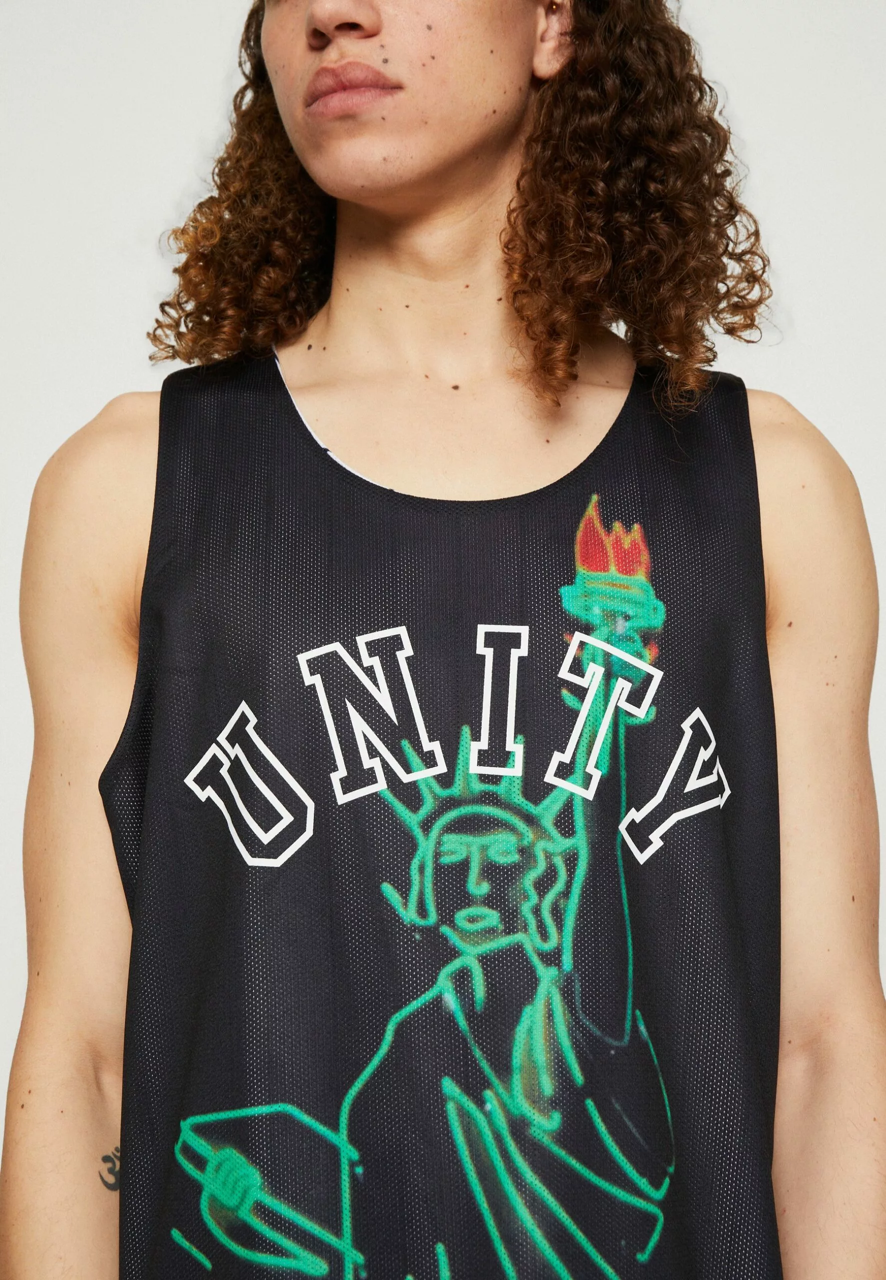 HUF Half Court Reversible Unisex - Top - White/Black 7 HUF Half Court Reversible Unisex - Top - White/Black - Afbeelding 7