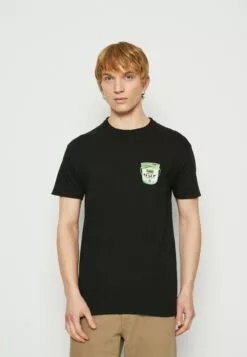 HUF Happy Accidents Tee - T-Shirt Print - Black