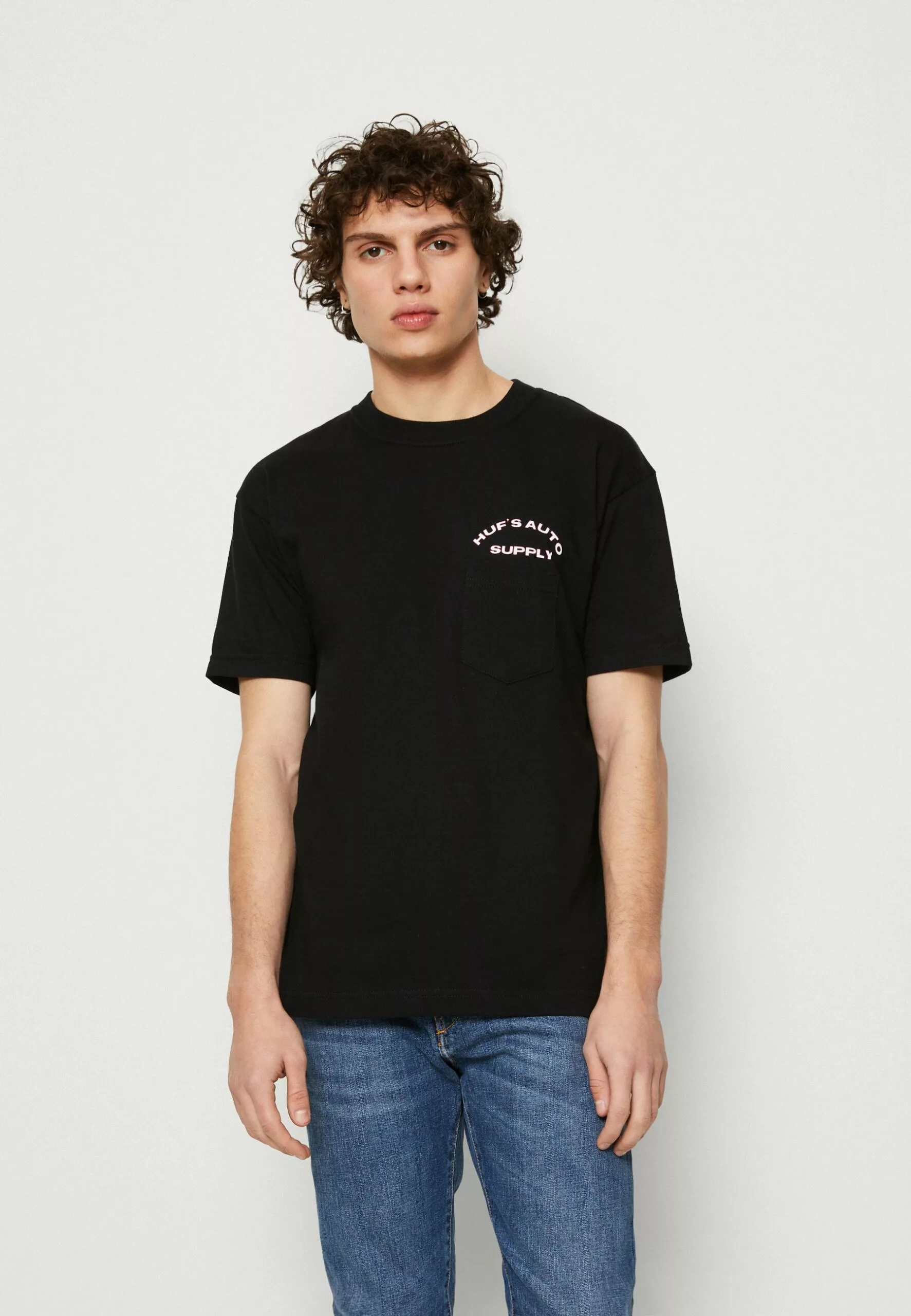 HUF Chop Shop Pocket Unisex - T-Shirt Print - Black 3 HUF Chop Shop Pocket Unisex - T-Shirt Print - Black - Afbeelding 3