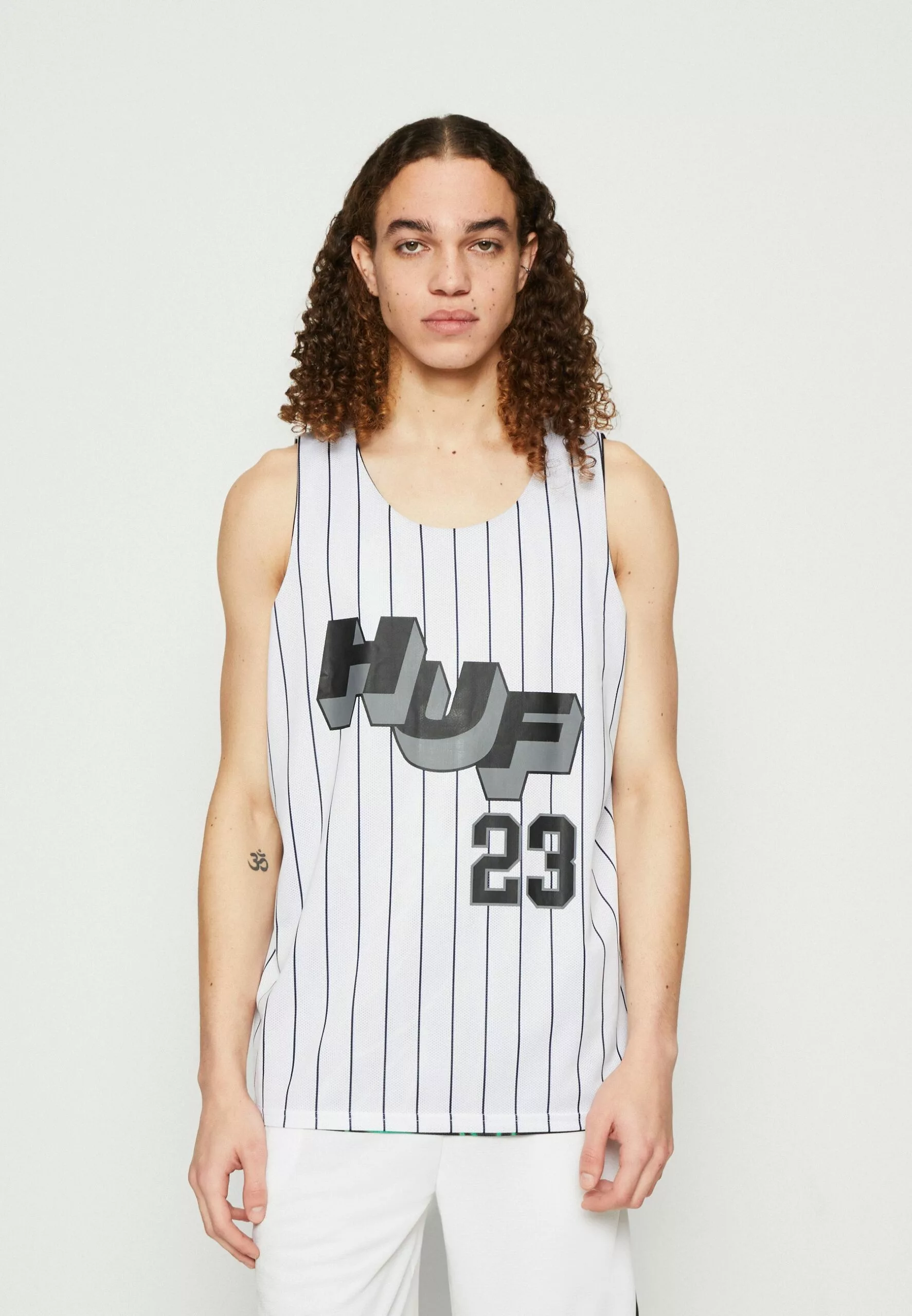 HUF Half Court Reversible Unisex - Top - White/Black 4 HUF Half Court Reversible Unisex - Top - White/Black - Afbeelding 4