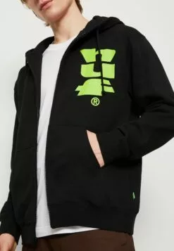 HUF Megablast Hoodie - Sweater Met Rits - Black -Huf Winkel bef446212a9d419b9b169efb855da1ff