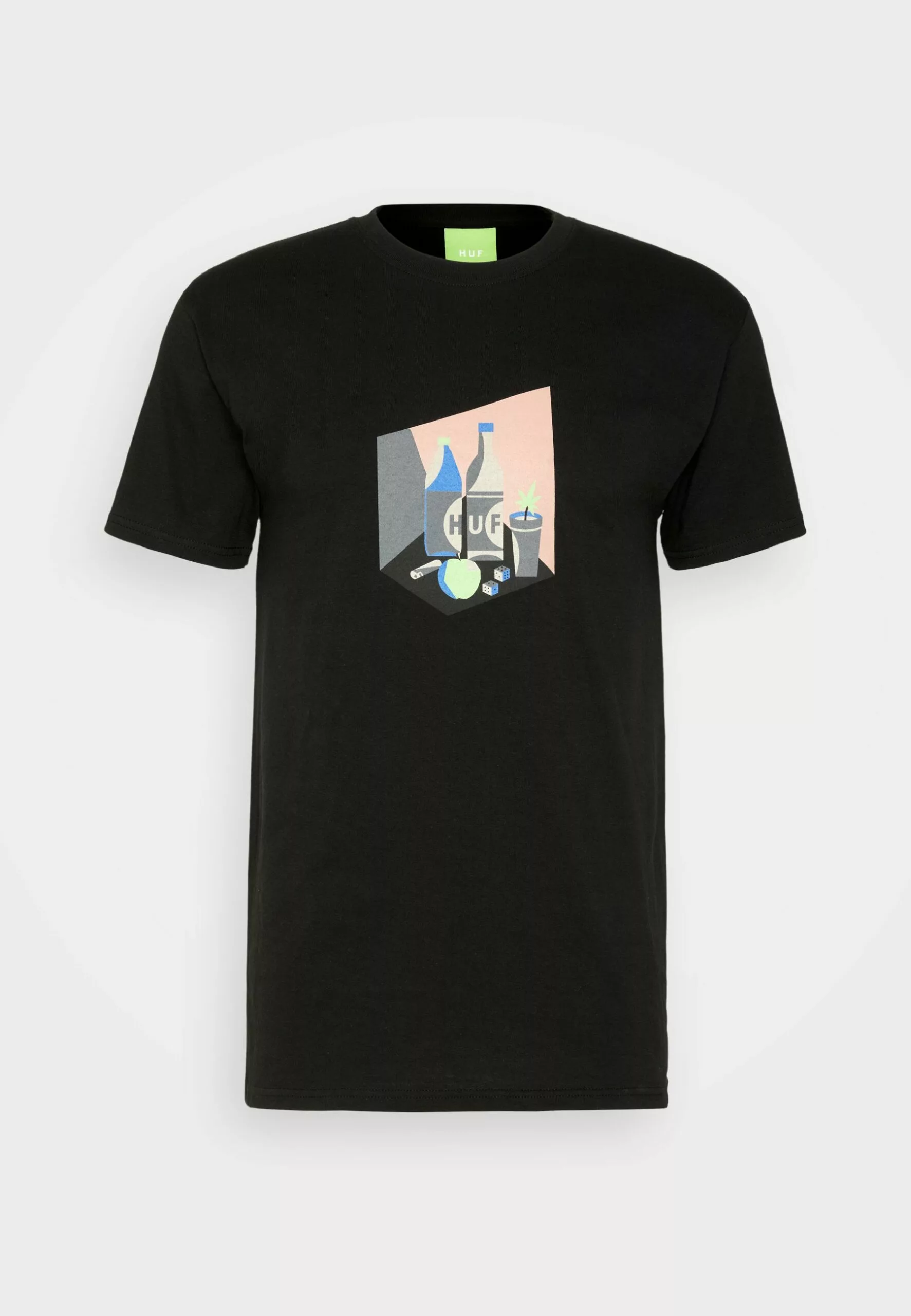 HUF Still Life Number 420 Tee - T-Shirt Print - Black 5 HUF Still Life Number 420 Tee - T-Shirt Print - Black - Afbeelding 5