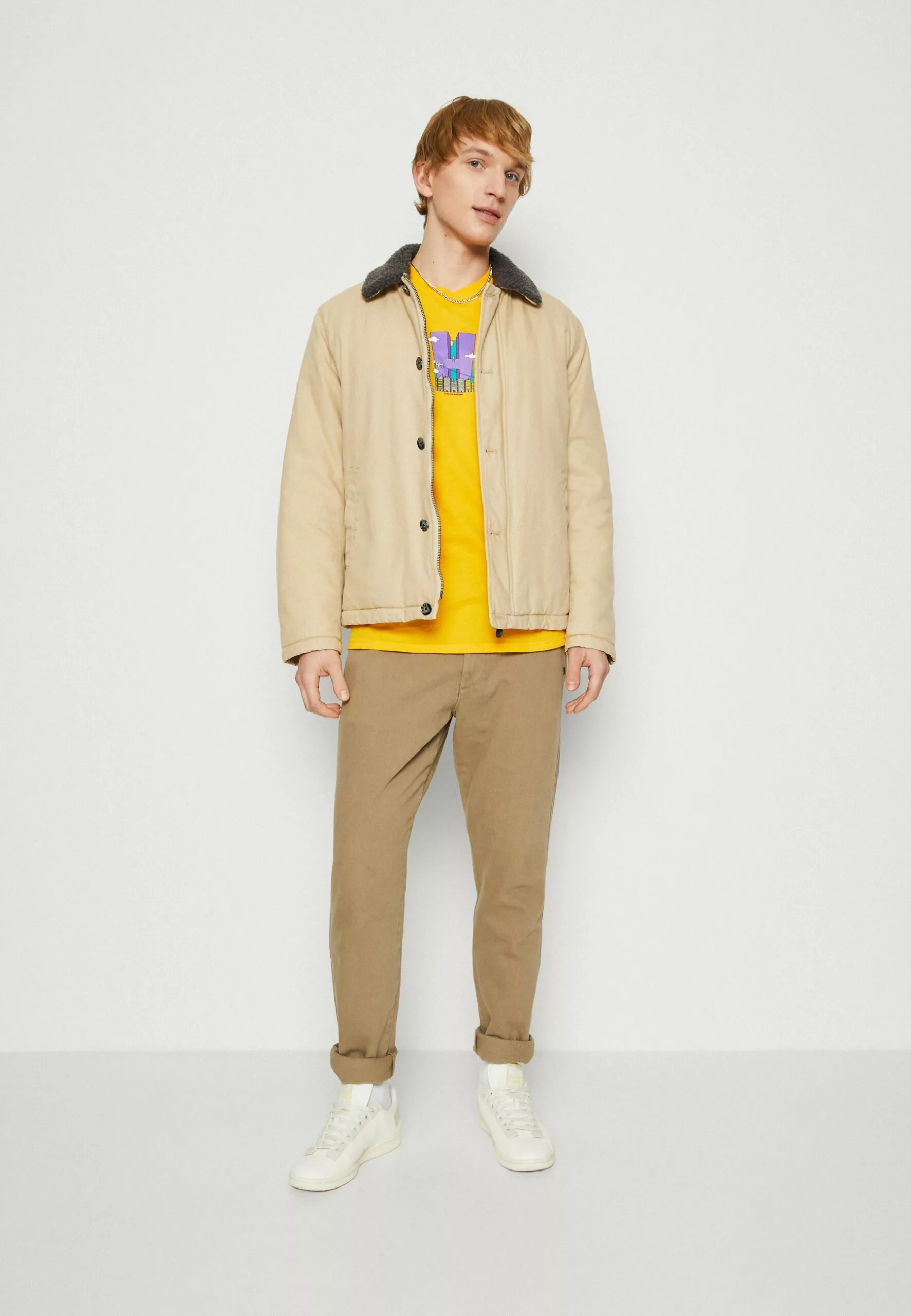 HUF City Tee - T-Shirt Print - Gold 2 HUF City Tee - T-Shirt Print - Gold - Afbeelding 2