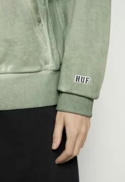 HUF Destroy Rebuild Faded Hoodie - Sweater - Basil -Huf Winkel caa48e85b7cf42569dfb06ab64fab9d2