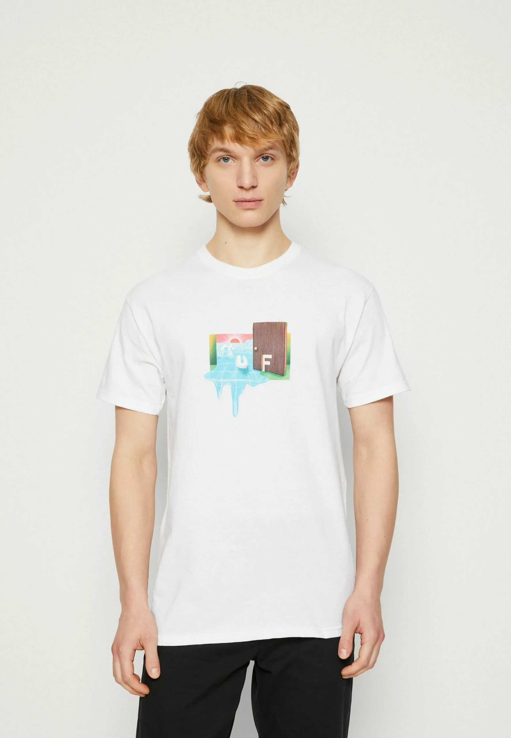 HUF Door Of Perception Tee - T-Shirt Print - White 1 HUF Door Of Perception Tee - T-Shirt Print - White