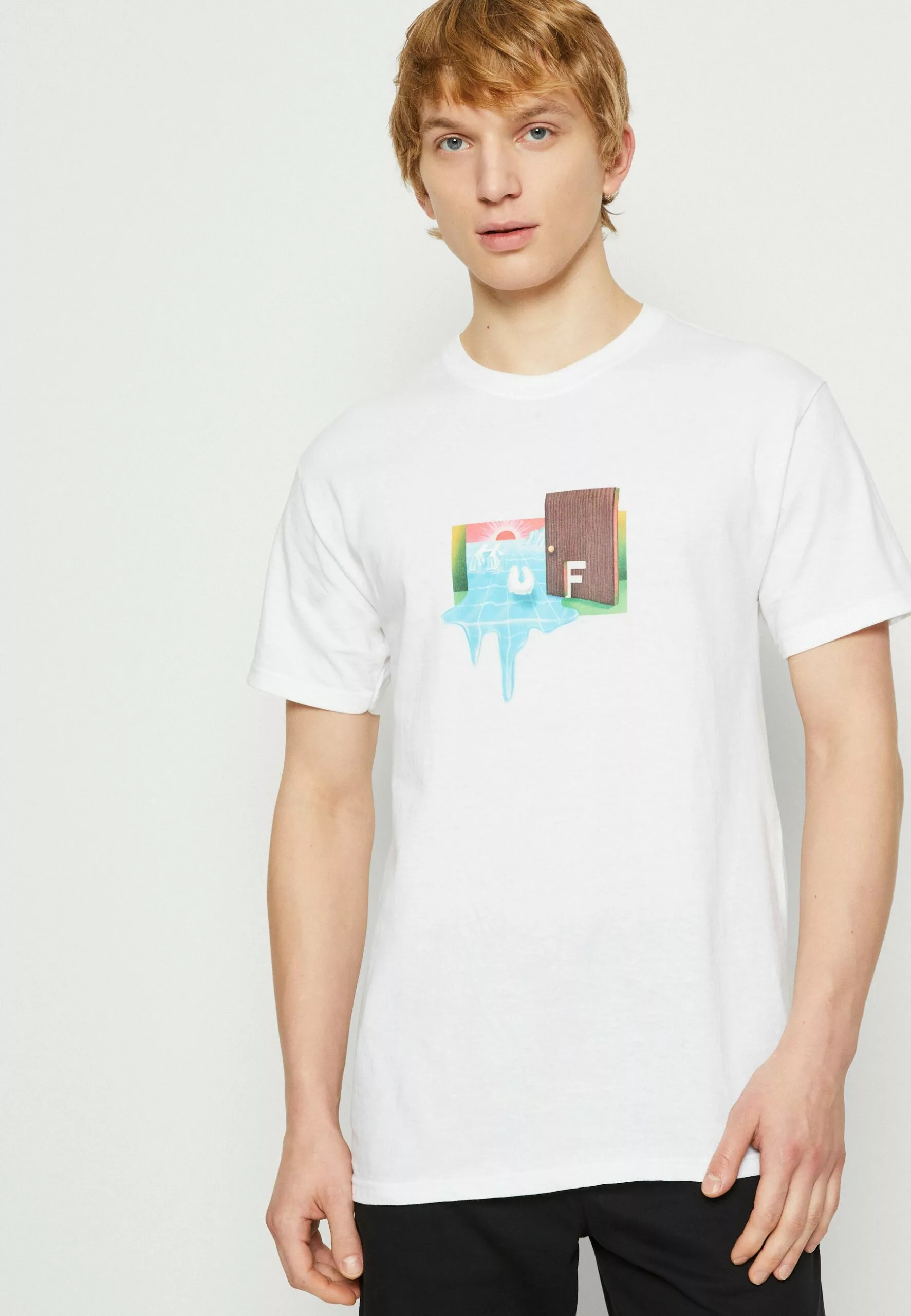 HUF Door Of Perception Tee - T-Shirt Print - White 4 HUF Door Of Perception Tee - T-Shirt Print - White - Afbeelding 4