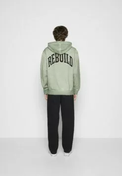 HUF Destroy Rebuild Faded Hoodie - Sweater - Basil -Huf Winkel d2a4b702ff8542bba76896443d704bde