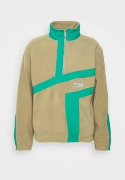 HUF Range Quarter Zip - Fleece Trui - Olive -Huf Winkel e10a313f6ff64e6e984d6f1f65cc798b