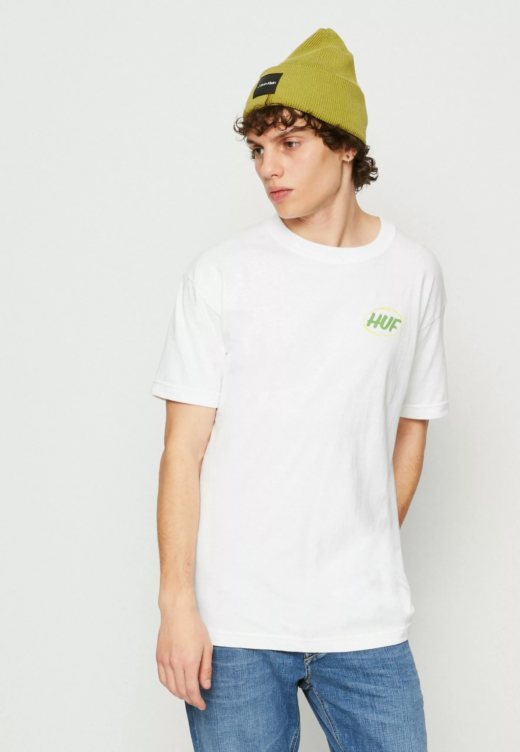 HUF Local Support Tee Unisex - T-Shirt Print - White 4 HUF Local Support Tee Unisex - T-Shirt Print - White - Afbeelding 4