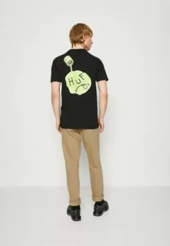 HUF Happy Accidents Tee - T-Shirt Print - Black 8 HUF Happy Accidents Tee - T-Shirt Print - Black -Huf Winkel ed17b11548104717b57a65a40a2b71c1