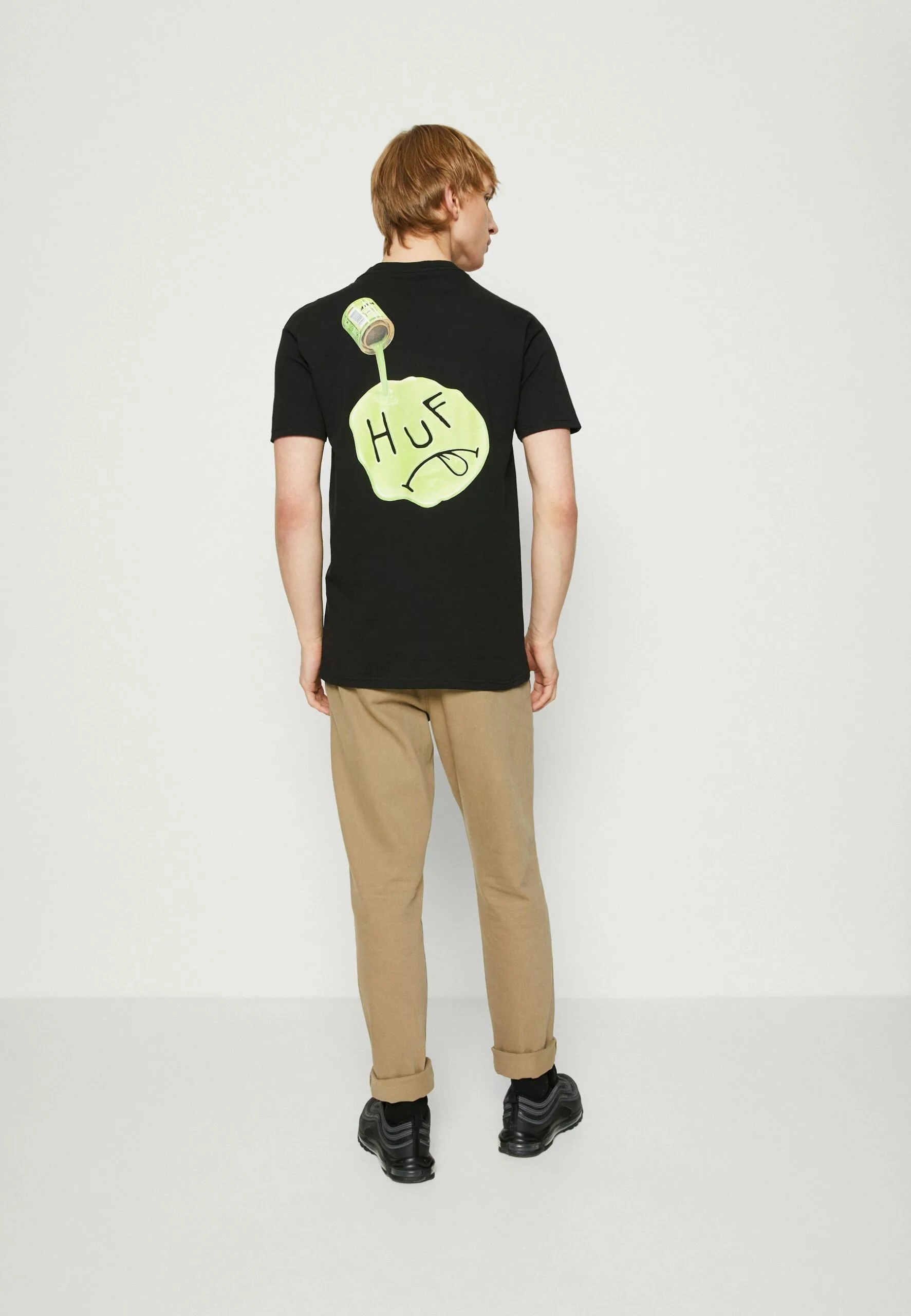 HUF Happy Accidents Tee - T-Shirt Print - Black 3 HUF Happy Accidents Tee - T-Shirt Print - Black - Afbeelding 3