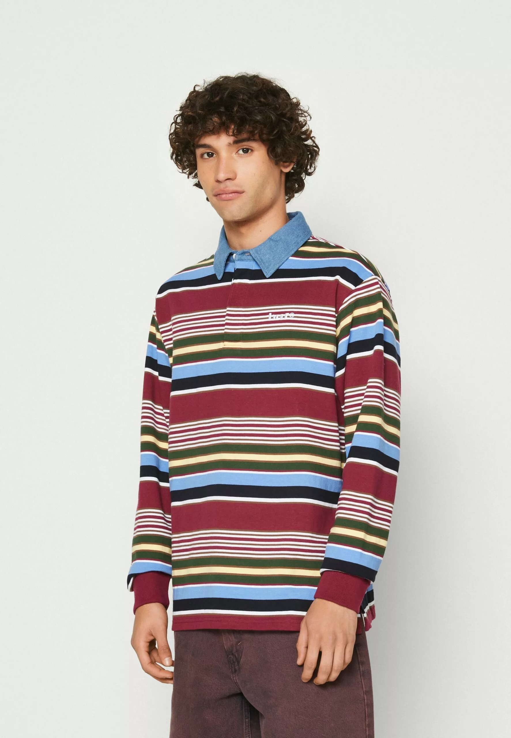 HUF Faded Rugby Unisex - Poloshirt - Multi 1 HUF Faded Rugby Unisex - Poloshirt - Multi