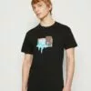 HUF Door Of Perception Tee - T-Shirt Print - Black