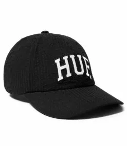 Voorkant -Huf Winkel huf arch logo curved 6 panel hat black 1