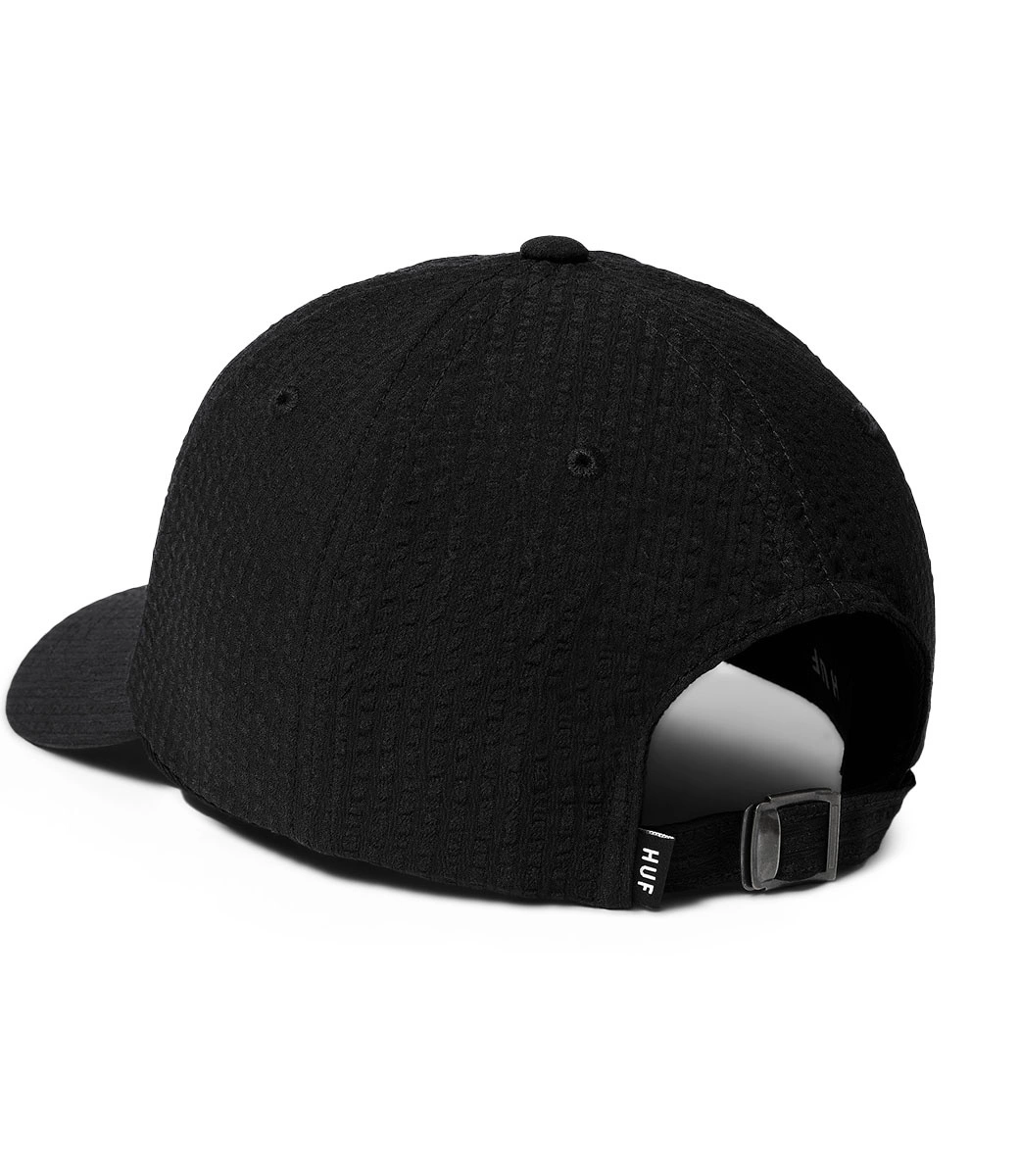 HUF Arch Logo Curved 6 Panel Hat - Black 3 HUF Arch Logo Curved 6 Panel Hat - Black - Afbeelding 3