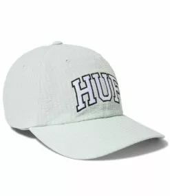 Voorkant -Huf Winkel huf arch logo curved 6 panel hat smoke green 1