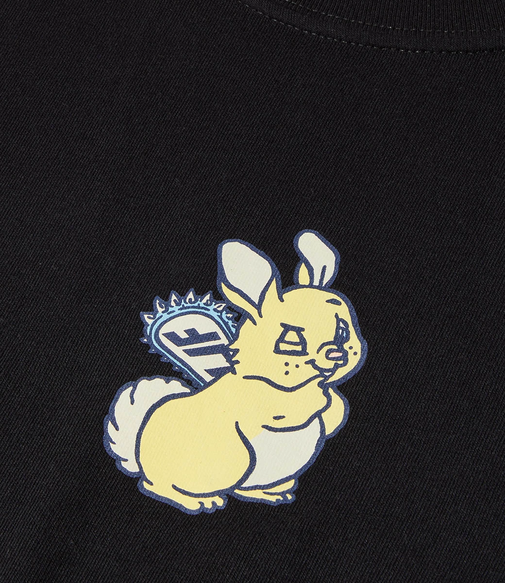 HUF Bad Hare Day T-Shirt - Black 4 HUF Bad Hare Day T-Shirt - Black - Afbeelding 4