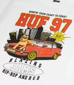 HUF Blazing Jams T-Shirt - White -Huf Winkel huf blazing jams t shirt white 3