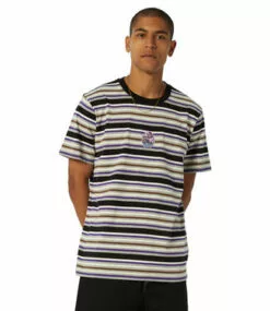 HUF Cheshire Stripe Knit Top - Black