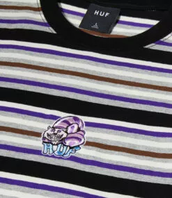 HUF Cheshire Stripe Knit Top - Black -Huf Winkel huf cheshire stripe knit top black 4