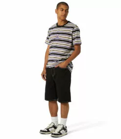 HUF Cheshire Stripe Knit Top - Black -Huf Winkel huf cheshire stripe knit top black 5