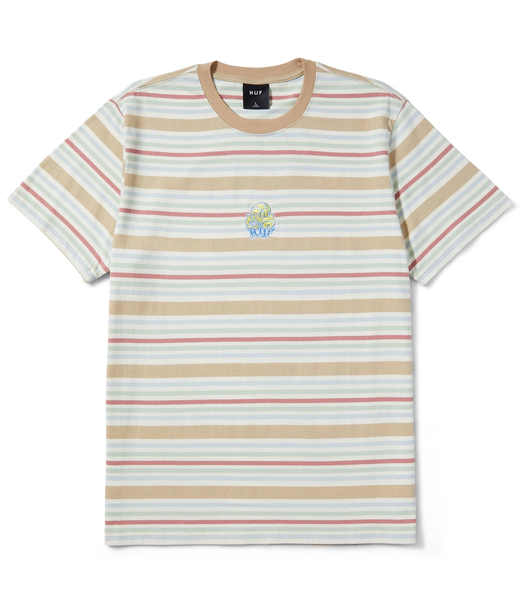 HUF Cheshire Stripe Knit Top - Cream 3 HUF Cheshire Stripe Knit Top - Cream - Afbeelding 3