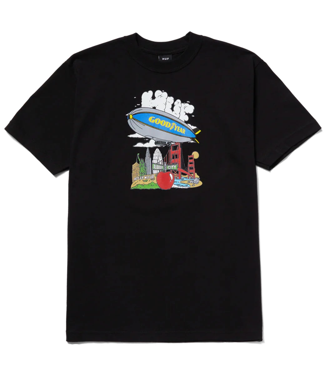 HUF Discover T-Shirt - Black 2 HUF Discover T-Shirt - Black - Afbeelding 2