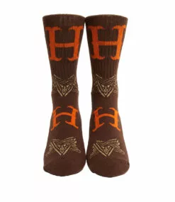 HUF Duality Sock - Chocolate -Huf Winkel huf duality sock chocolate 2