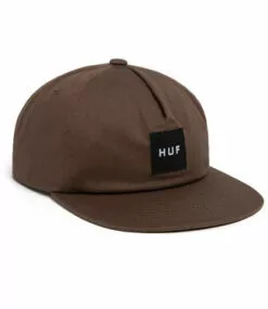 HUF Ess. Unstructured Box Snapback - Brown
