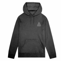HUF Essentials Tt Pullover Hoodie - Black -Huf Winkel huf essentials tt pullover hoodie black 2