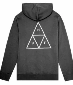 HUF Essentials Tt Pullover Hoodie - Black